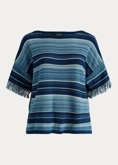 Tops Ralph Lauren Mujer Azules / Multicolor - Striped Cotton - QTUGA5876